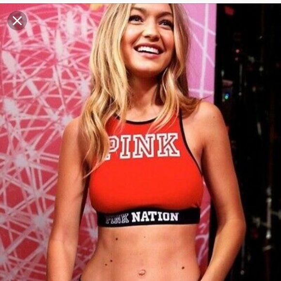 PINK Victoria's Secret Other - Pink Victoria’s Secret red crop sports bra A-C med